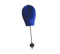 Sharplace Support de tête de perruque, support de chapeau, présentoir de coiffure, de postiche robuste, modèle de tête de mannequin pour foulards, casquettes, Bleu