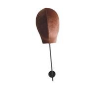 Sharplace Support de tête de perruque, support de chapeau, présentoir de coiffure, de postiche robuste, modèle de tête de mannequin pour foulards, casquettes, Brun