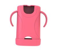 Sharplace Support pour jus de Fruits pour Enfants, Prise en Main Facile, léger, Universel, adapté aux, sans désordre, réutilisable, 15 x 13,4 cm, Rose Rouge