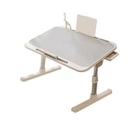 Sharplace Table Pliable Plateau Lit Ordinateur Portable Bureau Densité Ajustable Multifonction Pratique Légère Stockage Utilisation Salon Bureau Balcon Pique-ni, Style Gris A