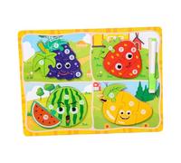 Sharplace Tableau à Dessin en Bois pour Tout-Petits, d'éveil, Jouet éducatif pour Les fêtes d'année, garçons et Filles de 3 Ans et Plus, Fruits