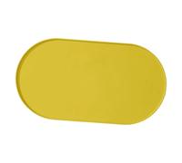 Sharplace Tapis d'alimentation pour Animaux, napperon, Tapis de Rechange antidérapant et Anti-déversement, protège Le Sol, Accessoire Multifonctionnel pour, Jaune