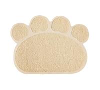 Sharplace Tapis de bac à litière pour Chat, napperon d'alimentation antidérapant, Fournitures pour Animaux de Compagnie, Tapis de Bol pour Chien, Tapis de, Beige