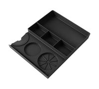 Sharplace Tapis de bourrage expresso, boîte de rangement multifonctionnelle, résistante à la chaleur, gain de place pour un usage commercial et domestique, Noir