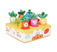 Sharplace Tapis de carotte en peluche pour bébé, boîte à mouchoirs multifonction, jouet en peluche de carotte extractible, jouets Puzzle, jouet en peluche de, ours