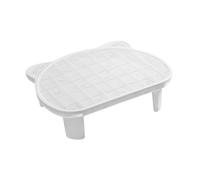 Sharplace Tapis de litière pour Chat, marches pour Chat, Rampe pour bac à litière, Lavable et réutilisable, Double Couche, Trappeur de litière, Coussin de Pied, Blanc