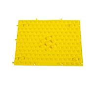 Sharplace Tapis de massage des pieds par acupression, tapis sensoriel, dalle sensorielle créative, de sol pour bureau, fitness, domicile, usage professionnel, Jaune
