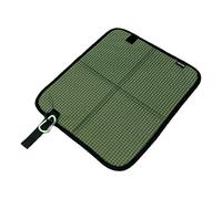 Sharplace Tapis de Sol Pliable et imperméable, Compact et Polyvalent, avec Cintre, Portable, 35 x 31 x 1 cm, pour Accessoires de pêche, Confortable, Vert