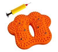 Sharplace Tapis de soulagement des pieds gonflable, antidérapant, compact et robuste, idéal pour travailler debout ou au bureau. Ce tapis de point de pression, Orange