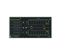 Sharplace Tapis de stationnement moulé sous Pression 1/64, Tapis de Sol de stationnement, Cadeau de Collection, présentation de Voiture Miniature 1:64, Mini, Style A