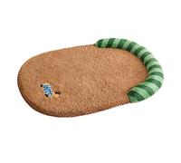 Sharplace Tapis pour Chiot Pets Nest avec Oreiller, lit Lavable pour Chien, Matelas pour Cage, Tapis de Couchage pour Animaux de Compagnie pour Chats, Chiots, Coffee M
