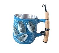 Sharplace Tasse à café de pêche, tasse à thé portable élégante de 101 à 200 ml, à eau pour buffet, cadeau de pendaison de crémaillère, utilisation quotidienne,