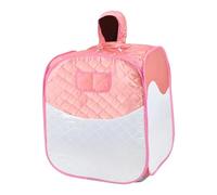 Sharplace Tente de sauna à vapeur épaisse, facile à installer, professionnelle, pratique, pliable, portable, pour chambre à coucher, hôtel, maison, Rose Blanc