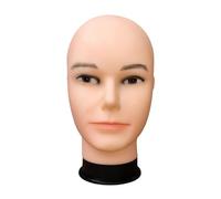 Sharplace Tête de mannequin chauve pour la fabrication, le coiffage et l'affichage, présentoir robuste pour chapeaux, lunettes et perruques, support léger, Style A