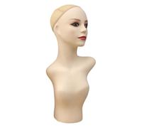 Sharplace Tête de Mannequin Femme, Support de Perruque de Mannequin, Présentoir de Chapeau, Modèle D'affichage de Perruque avec épaule pour La Fabrication de Pe, 58 cm
