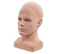 Sharplace Tête de Mannequin Homme Adulte, Tête Homme Présentoir Chapeau Perruque Casque Bijoux