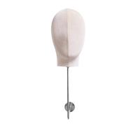 Sharplace Tête de mannequin, modèle de chapeau, présentoir portable, moderne et professionnel, support de rangement pour la maison, le salon et les, Beige
