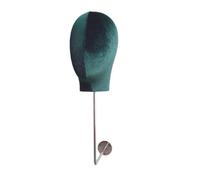 Sharplace Tête de mannequin, modèle de chapeau, présentoir portable, moderne et professionnel, support de rangement pour la maison, le salon et les, Vert
