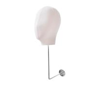 Sharplace Tête de mannequin, modèle de chapeau, présentoir portable, moderne et professionnel, support de rangement pour la maison, le salon et les, Blanc