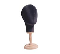 Sharplace Tête de mannequin porte-perruque, stable et multifonctionnelle, hauteur 41,5 cm, pour salon, styliste débutant, formation à domicile, Noir