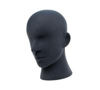 Sharplace Tête de mannequin pour présentoir de chapeau, gain de place, robuste et réaliste, pour perruque, pour salon de coiffure, magasin de détail, centre, Gris