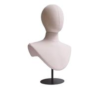 Sharplace Tête de mannequin, présentoir de chapeaux, modèle de bureau autoportant, décoratif, hauteur réglable, présentoir pour postiches, casquettes, casques, Socle Noir