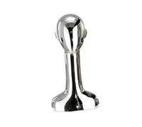Sharplace Tête de mannequin, support pour perruques, porte-chapeaux, modèle polyvalent, présentoir pour chapeaux, pour serre-têtes, vitrine de comptoir, Argent et Droit