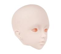 Sharplace Tête de poupée BJD 1/3, accessoire de photographie, tour de tête de 22,5 cm, 3D, sans maquillage, pour une hauteur de 24 pouces