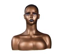 Sharplace Tête mannequin avec épaule professionnelle lisse multipurpose de mode de perruque de têtes de tête de support pour boucles d'oreilles chapeaux