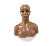 Sharplace Tête mannequin femelle avec accessoires de beauté à l'épaule