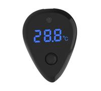 Sharplace Thermomètre d'aquarium, Mini thermomètre d'aquarium, Alarme sonore de surchauffe, jauge de température, Affichage LED numérique pour