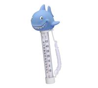 Sharplace Thermomètre de piscine flottant facile à lire, design animal amusant, thermomètre à eau, jauge de température de l'eau pour étang à poissons, Requin