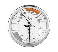 Sharplace Thermomètre et hygromètre pour Sauna, équipement de Mesure de la température et de l'humidité, jauge Fahrenheit 2 en 1 pour Douche, Serre, Salle