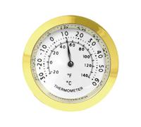 Sharplace Thermomètre mécanique à Grands Chiffres, thermomètre analogique Facile à Lire, pour la Cuisine, Les placards du Salon et Le réfrigérateur, Or 37 Mm