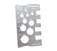 Sharplace Trieur de vis en acier inoxydable de haute précision à plusieurs calibres, outil de recherche de taille de boulon, calibreur de vis, vérificateur de