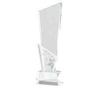 Sharplace Trophée Souvenir en Verre, décoration de Table Robuste pour Bureau, Accessoires de décoration pour la Maison, Multifonctionnel, Transparent, Style B