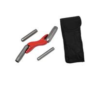 Sharplace Truelle à joints pour briques, outil de finition murale avec sac de rangement, 1/2 po, 5/8 po, 3/4 po, 7/8 po pour la maçonnerie, Rouge