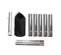 Sharplace Tubes de Cheminée Droits, Rallonge de Tube pour Poêle Portable, pour Tente, Randonnée et Camping