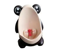 Sharplace Urinoir d'apprentissage de la propreté pour enfants avec cible en forme de grenouille, joli pot portable pour enfants, urinoir suspendu pour, Brun