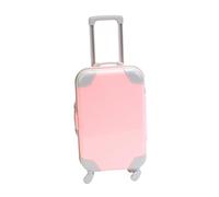 Sharplace Valise de poupée de 45 cm, Jouet pour bébé, Jouet de Jeu, Porte-bébé, Rangement, Mini Valise de, Accessoires pour poupées, Cadeau de Noël pour, Rose
