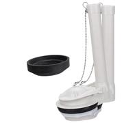 Sharplace Valve de chasse d'eau avec clapet et chaînette, accessoires de remplacement pour réservoir de toilettes, pièces de rechange pratiques et, avec Joint D'étanchéité