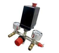 Sharplace Valve de contrôle de pression de compresseur d'air, contrôle précis de la pression, robuste, polyvalent, lectures claires, mise à niveau 90-120, Jauge de Chromage
