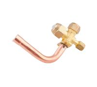 Sharplace Vanne d'arrêt de climatiseur, vanne d'arrêt, Facile à Installer, Accessoire de réfrigération, pièce de Rechange pour climatiseur, raccord, 9.52 Mm