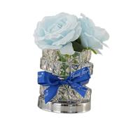 Sharplace Veilleuse Rose, Lampe de Table, Cadeau d'anniversaire de Saint-Valentin, Lampe Fleur USB Unique, lumière Rose pour décoration de, Bleu