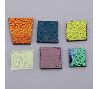 Sharplace Verre Dichroique Lâche Verre Fusible Fin (2-3MM) pour Fabrication de Bijoux de Bricolage 252g