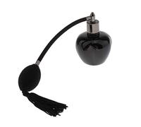 Sharplace Vintage Cristal Bouteille de Parfum Vide en Verre Claire Vaporisateur Voyage pour Femmes - 100ml, noir