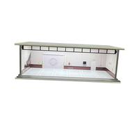 Sharplace Vitrine de présentation pour maquettes de voitures à l'échelle 1/64, parking avec éclairage intégré, pour petites voitures, figurines, décoration, Style A