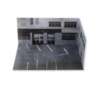 Sharplace Vitrine de voiture miniature moulée sous pression à l'échelle 1/64, décor de stationnement pour voiture de sport, décoration de bureau, présentoir