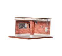 Sharplace Vitrine de Voiture Modèle à L'échelle 1/32, Vitrine de Garage de Voiture 1:32 avec éclairage LED pour Voitures Moulées sous Pression, Style D