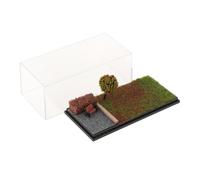 Sharplace Vitrine de Voiture Moulée sous Pression 1/64, Vitrine de Roues Moulées sous Pression, Scène de Stationnement Réaliste pour Véhicule de Sport, scène de printemps